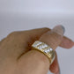 GOLD DEAL | 10kt Gold Refurbished Michael Hill Diamond Groove Ring Size S