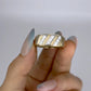 GOLD DEAL | 10kt Gold Refurbished Michael Hill Diamond Groove Ring Size S