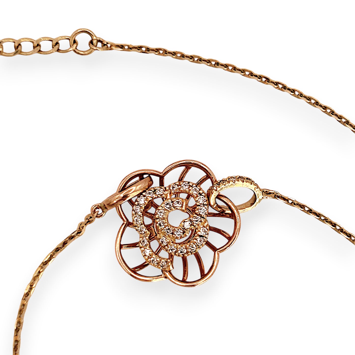 NZGD | 14ct Gold Roselight Bloom Necklace 40cm