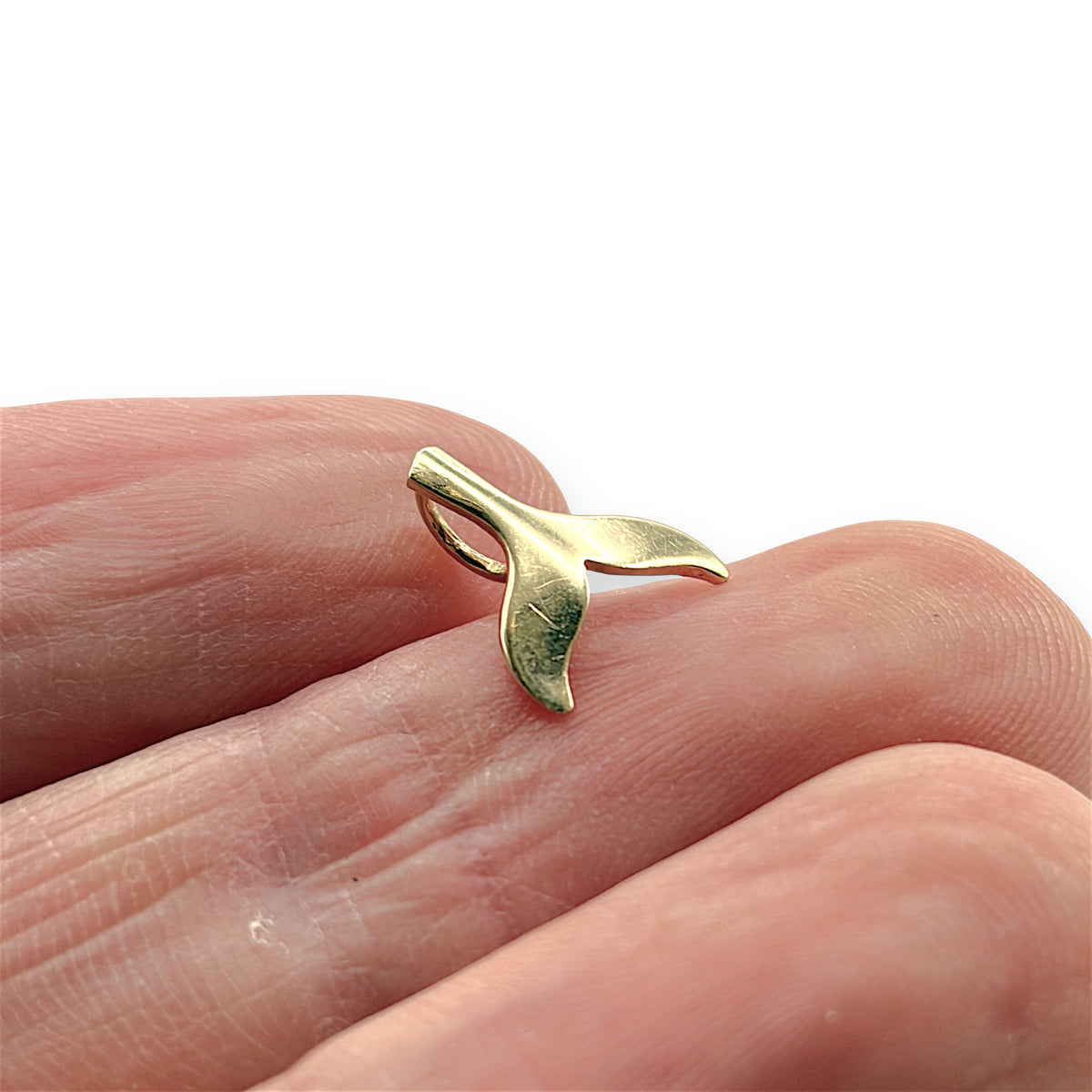 NZGD | 14K Gold Pacific Spirit Whale Tail Pendant 11.5cm