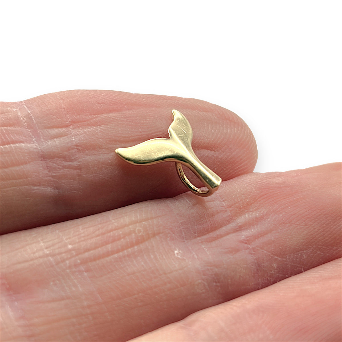 NZGD | 14K Gold Pacific Spirit Whale Tail Pendant 11.5cm