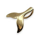 NZGD | 14K Gold Pacific Spirit Whale Tail Pendant 11.5cm