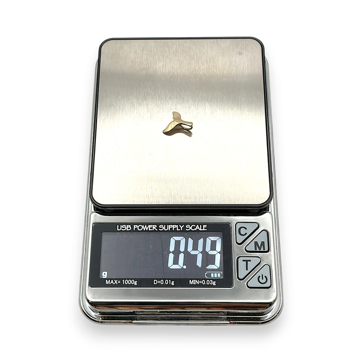 NZGD | 14K Gold Pacific Spirit Whale Tail Pendant 11.5cm