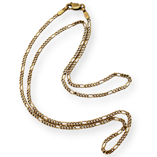NZGD | 14ct Gold Minimalist Everyday Figaro Chain 45cm