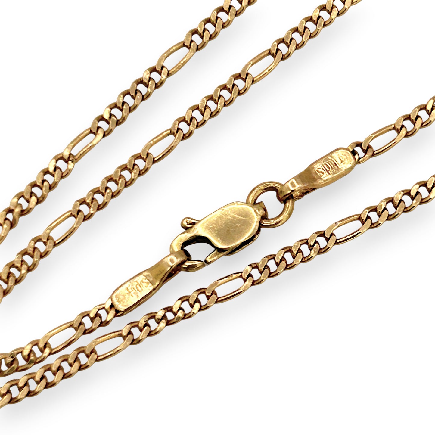 NZGD | 14ct Gold Minimalist Everyday Figaro Chain 45cm