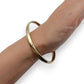 9ct Gold Bangle Inner Diameter 6.35cm, Valuation $2,200. R # 269
