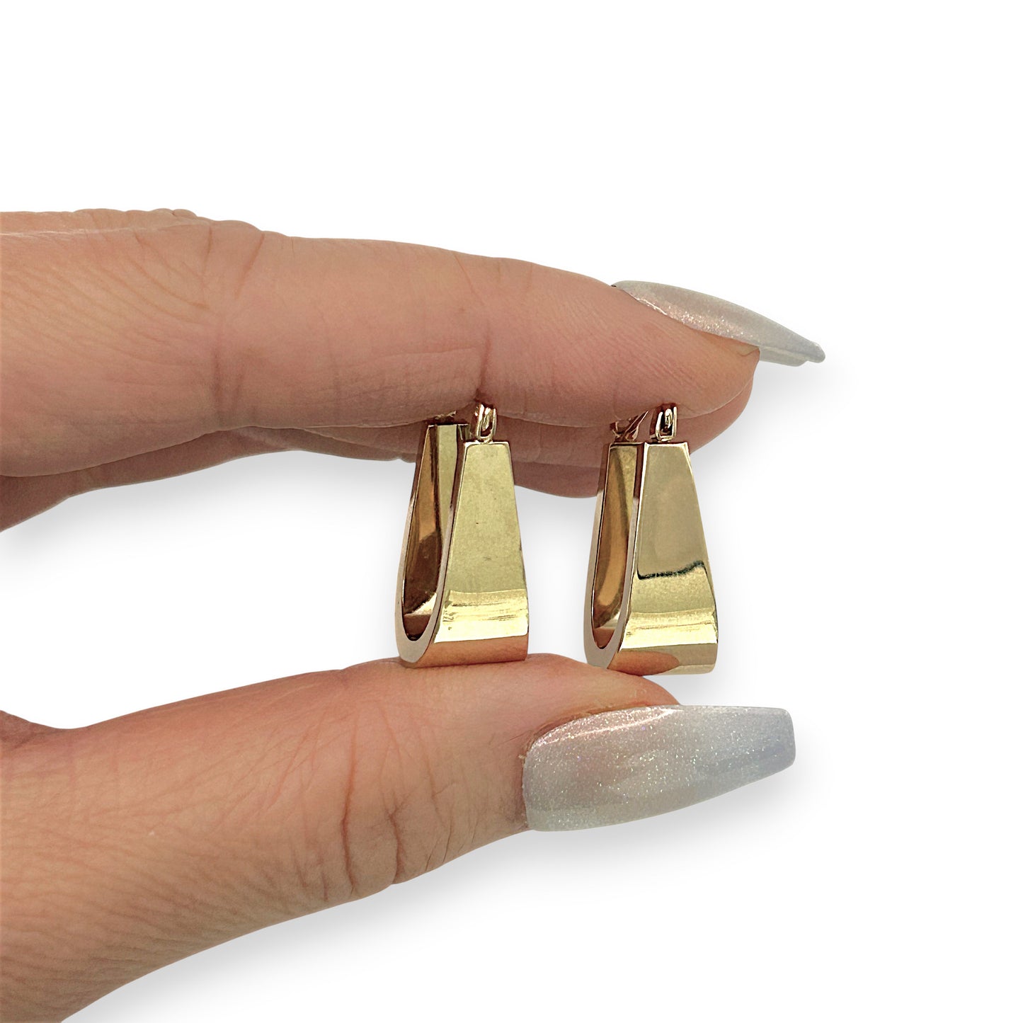 NZGD | 14ct Gold Opulent Aurora Geo Hoops 22.0mm