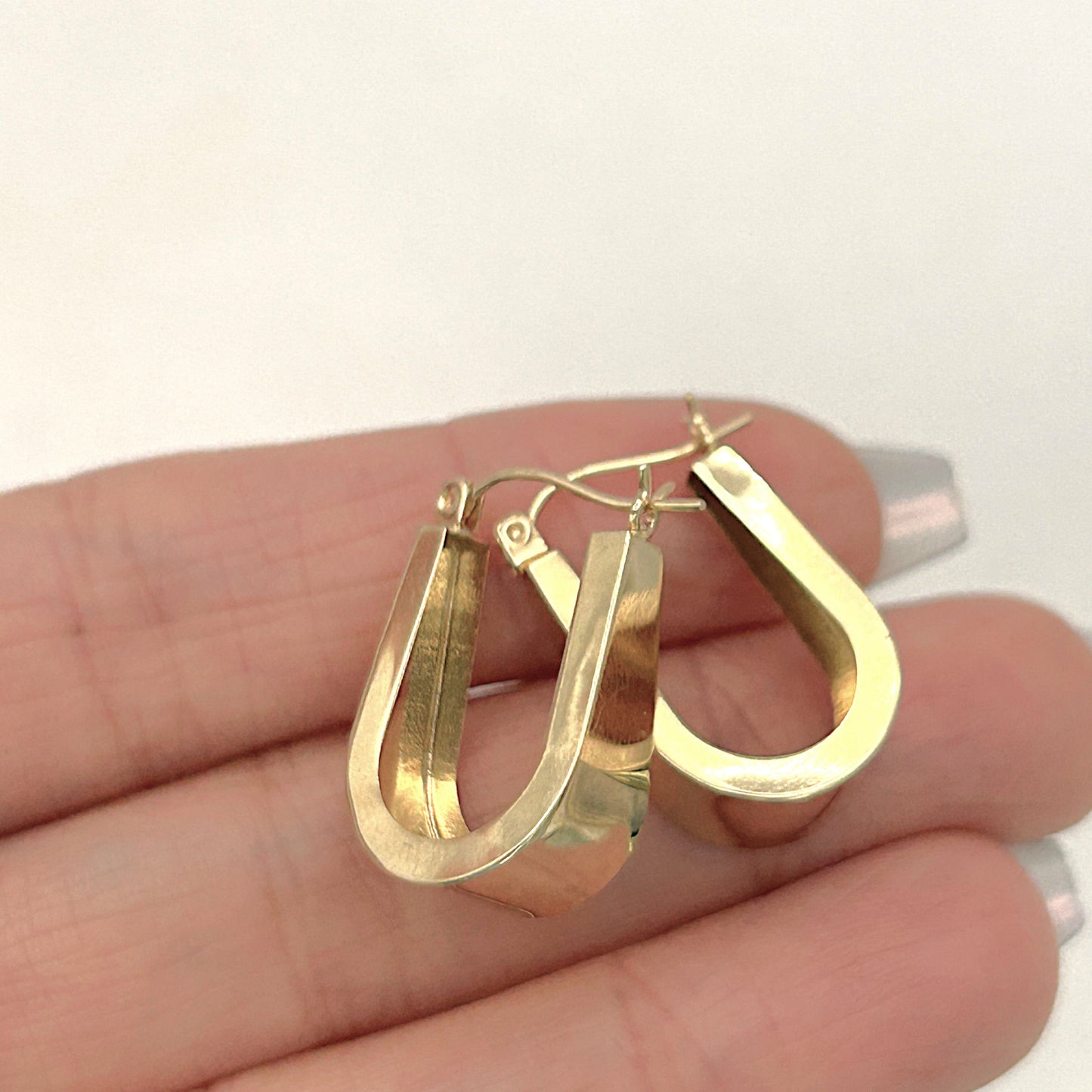 NZGD | 14ct Gold Opulent Aurora Geo Hoops 22.0mm
