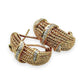 NZGD | 14ct Gold Opulent Weave & Diamond Hoops 21.5mm