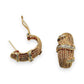 NZGD | 14ct Gold Opulent Weave & Diamond Hoops 21.5mm