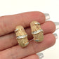 NZGD | 14ct Gold Opulent Weave & Diamond Hoops 21.5mm