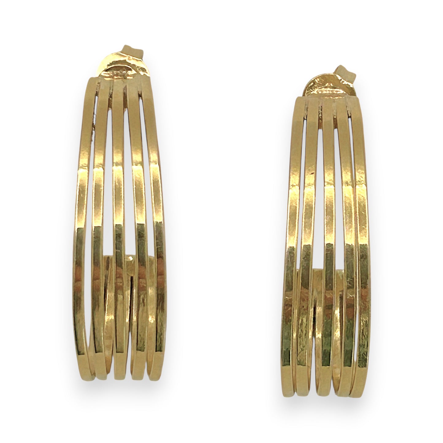 NZGD | 14ct Gold Urban Luxe J‑Curve Earrings