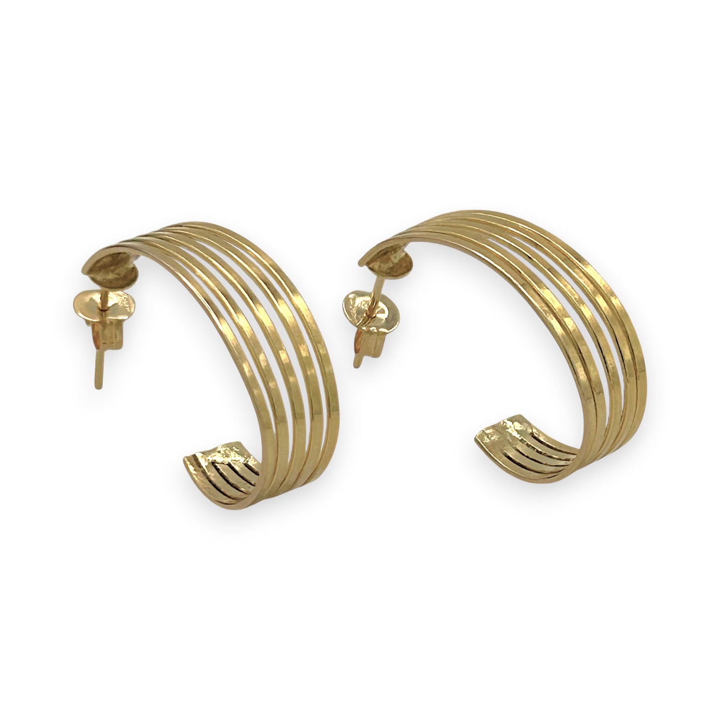 NZGD | 14ct Gold Urban Luxe J‑Curve Earrings