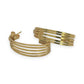 NZGD | 14ct Gold Urban Luxe J‑Curve Earrings