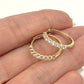 NZGD | 14ct Gold Aurelia Diamond 0.25ct Huggies 17.6mm