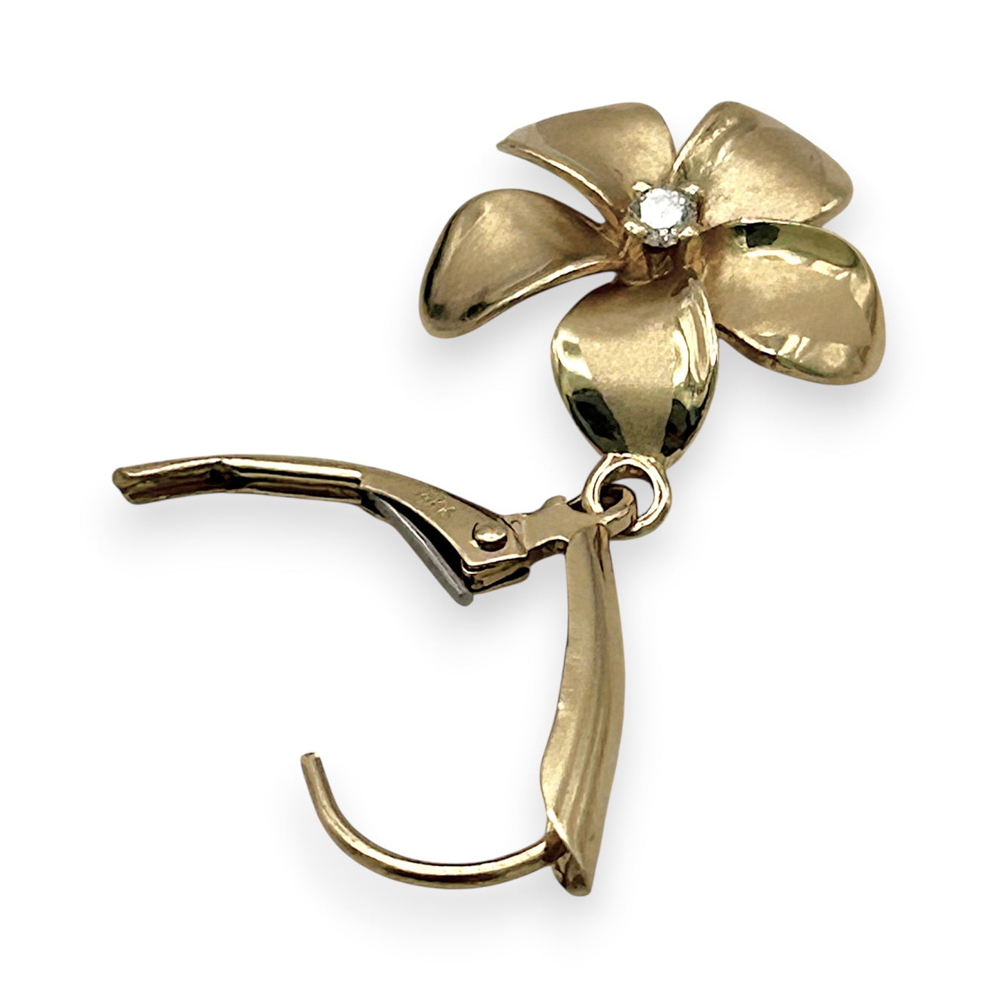 NZGD | 14ct Gold Auric Petal Dangle Earrings