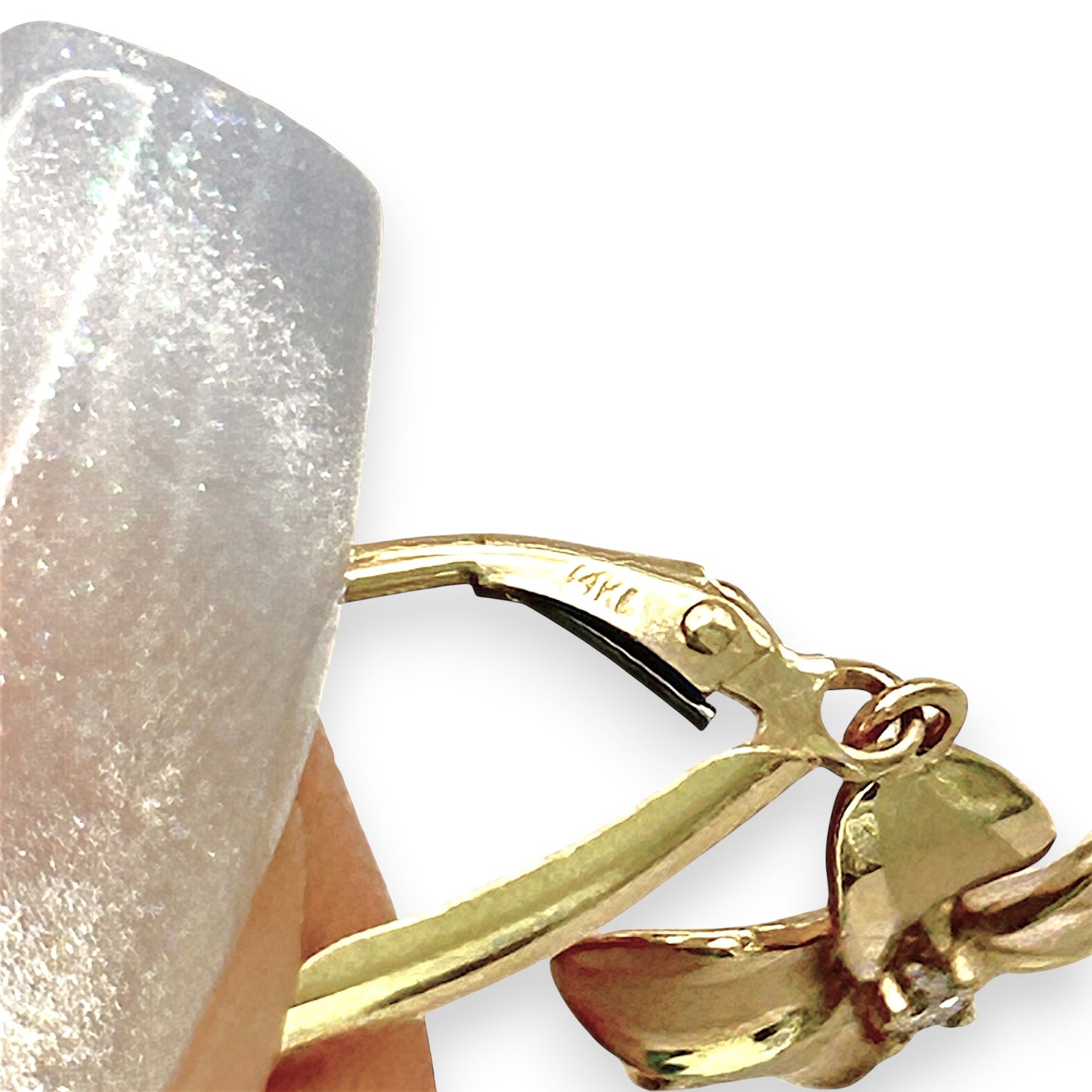 NZGD | 14ct Gold Auric Petal Dangle Earrings