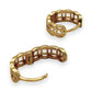 NZGD | 18ct Gold Golen  Mosaic Huggie Earrings 12.3mm
