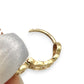NZGD | 18ct Gold Golen  Mosaic Huggie Earrings 12.3mm