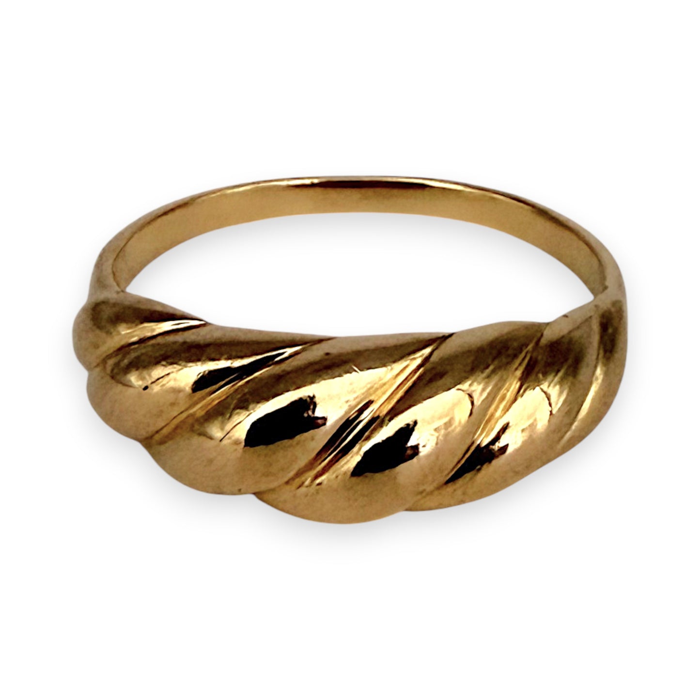 NZGD | 14ct Gold Aurelia Twist Band Ring Size S
