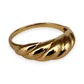 NZGD | 14ct Gold Aurelia Twist Band Ring Size S