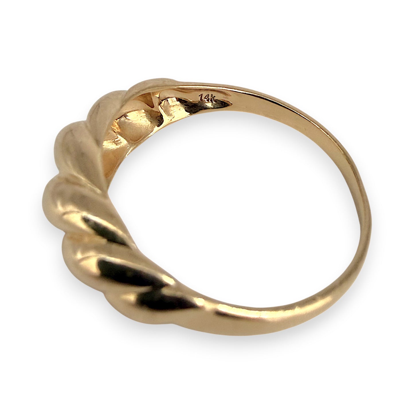 NZGD | 14ct Gold Aurelia Twist Band Ring Size S