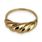 NZGD | 14ct Gold Aurelia Twist Band Ring Size S