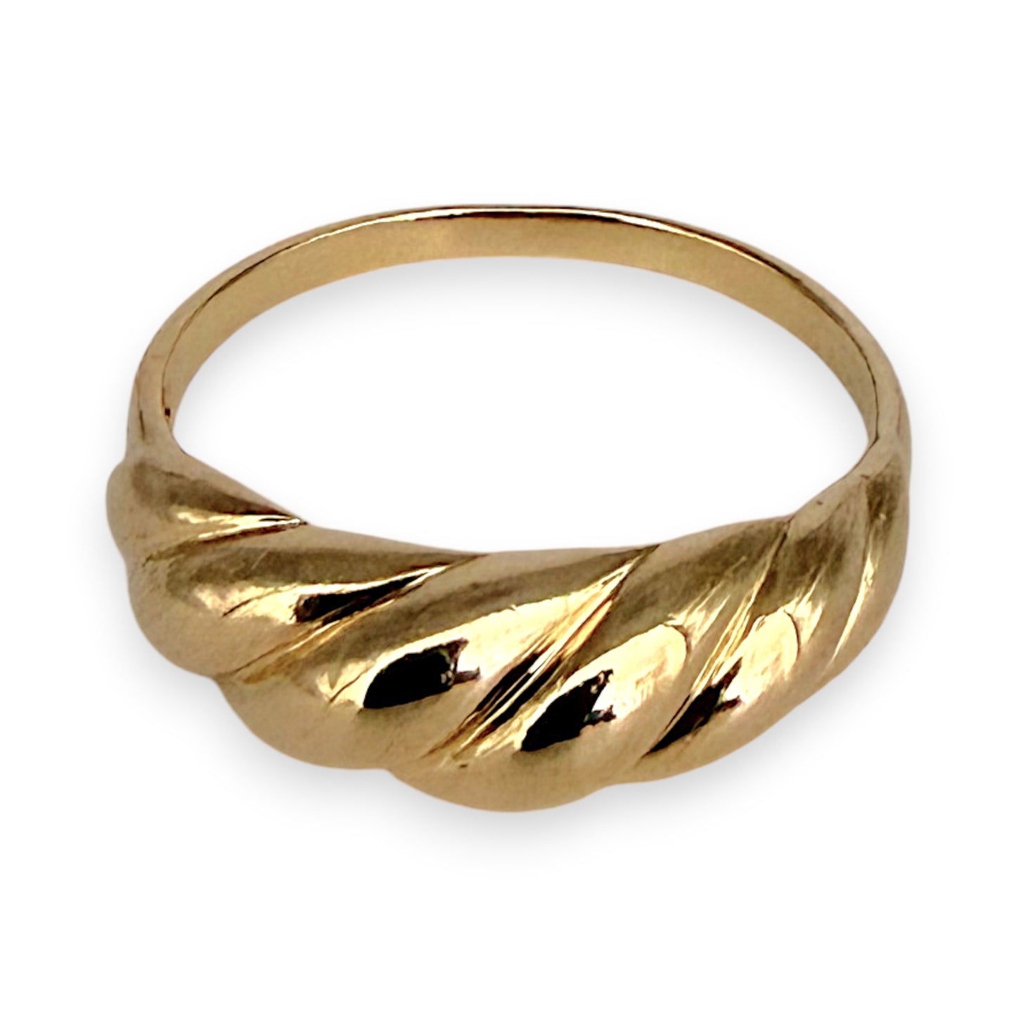 NZGD | 14ct Gold Aurelia Twist Band Ring Size S