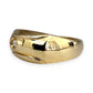 NZGD | 14ct Gold Golden Solitude CZ Band Ring Size U 1/2