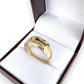 NZGD | 14ct Gold Golden Solitude CZ Band Ring Size U 1/2
