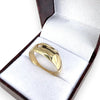 NZGD | 14ct Gold Golden Solitude CZ Band Ring Size U 1/2