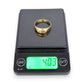 NZGD | 14ct Gold Golden Solitude CZ Band Ring Size U 1/2
