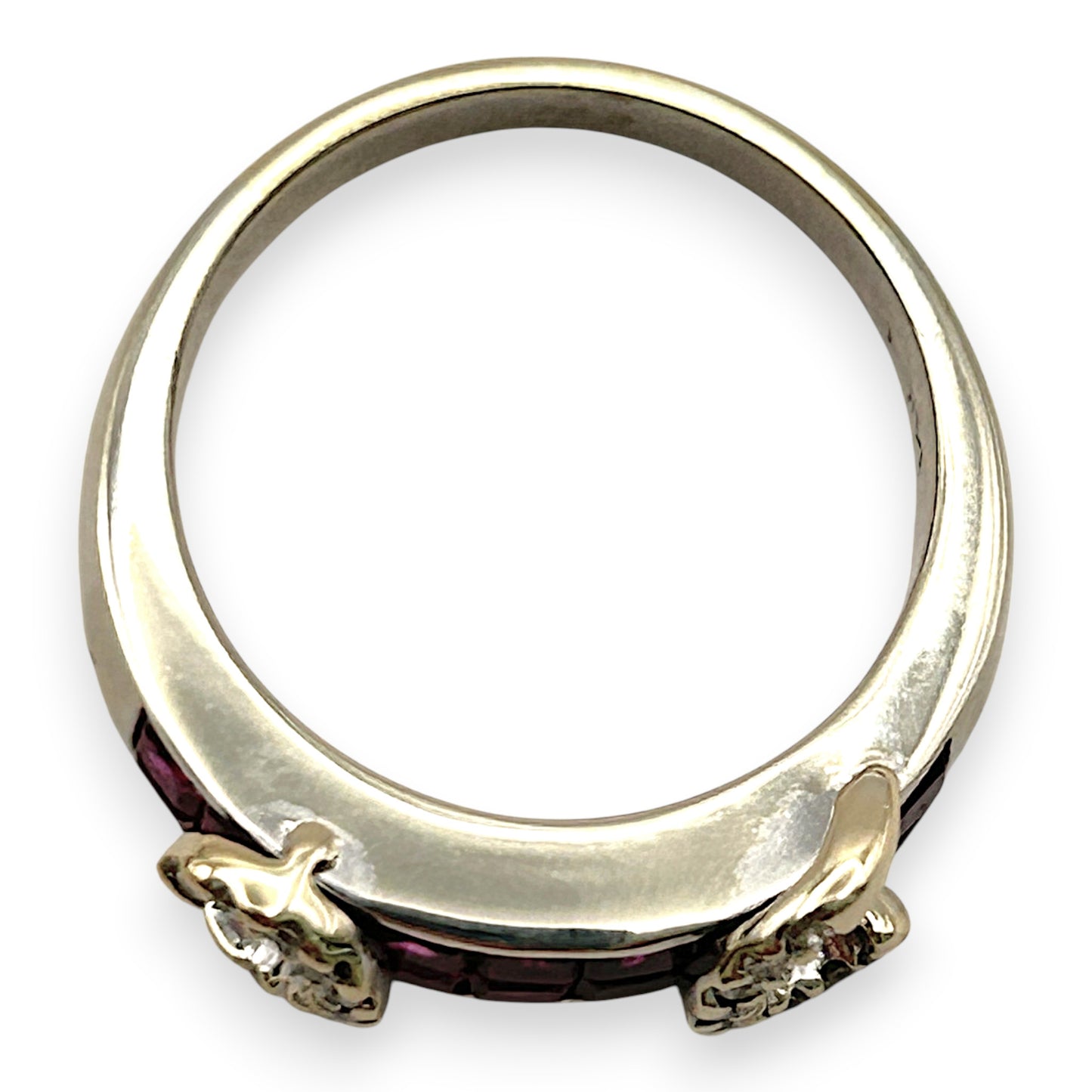 NZGD | 14ct White Gold Scarlet Monarch Ruby Ring Size M