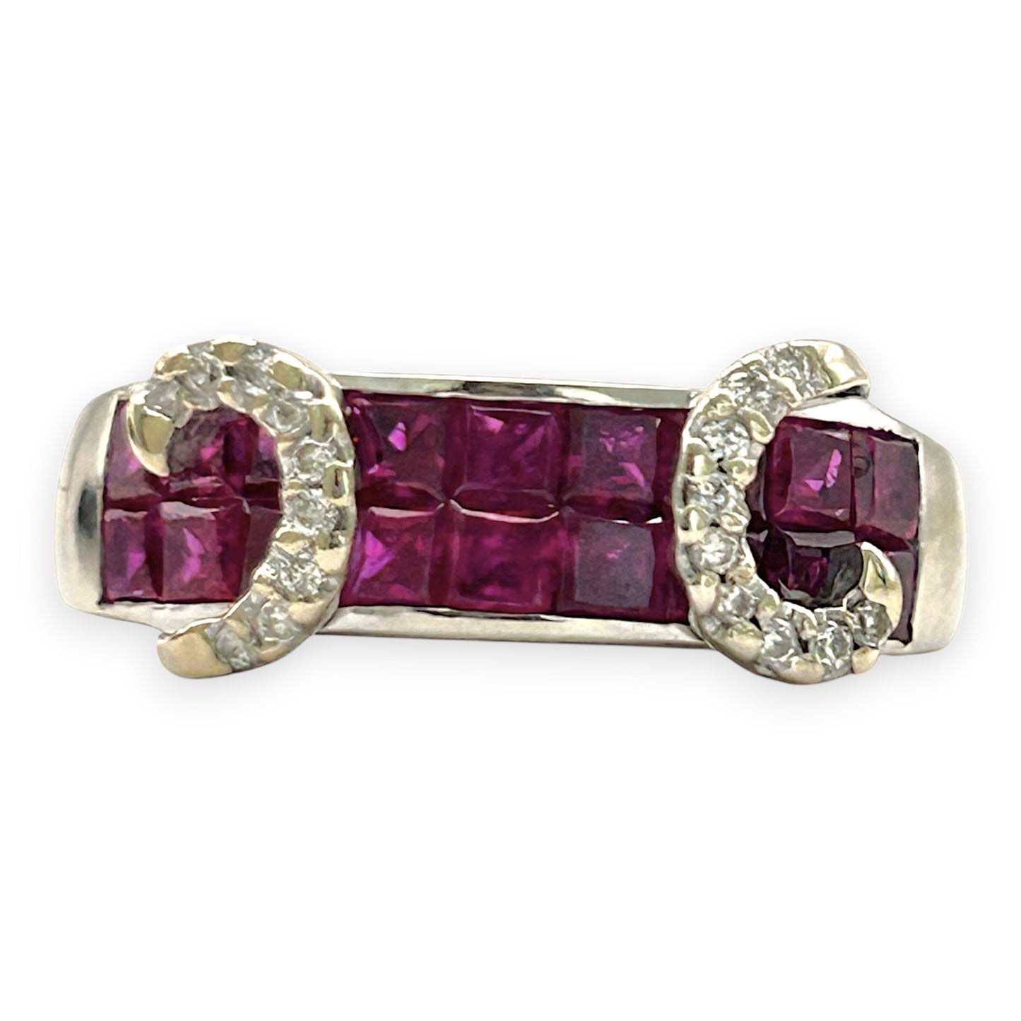 NZGD | 14ct White Gold Scarlet Monarch Ruby Ring Size M
