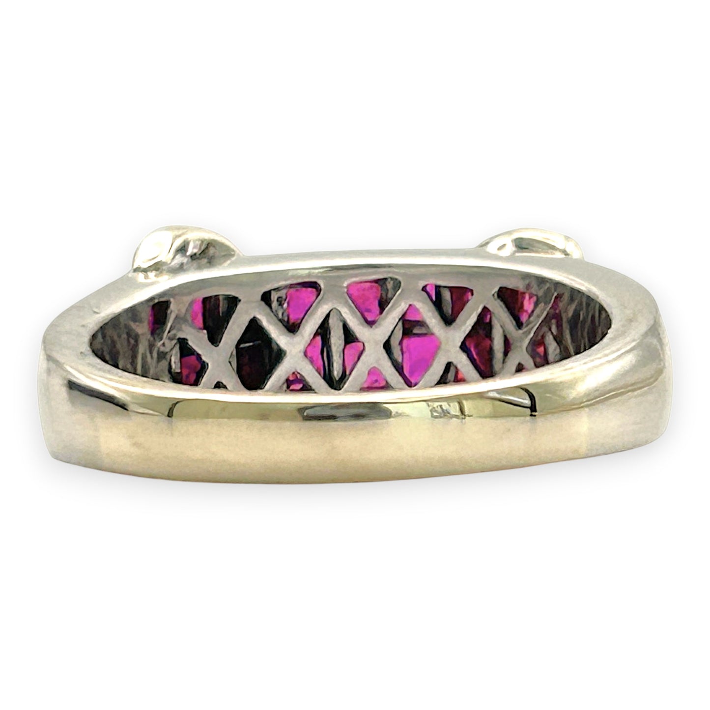 NZGD | 14ct White Gold Scarlet Monarch Ruby Ring Size M