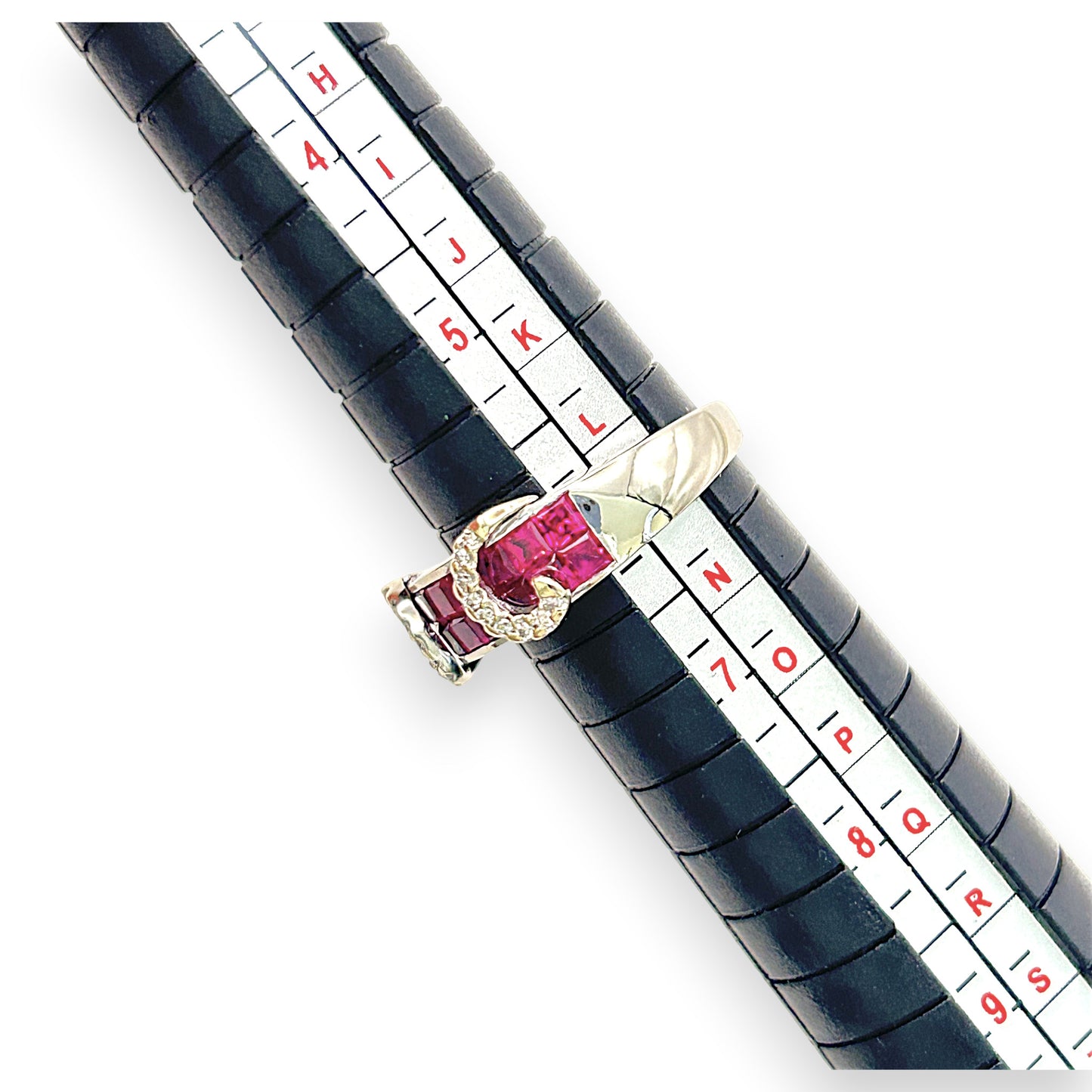 NZGD | 14ct White Gold Scarlet Monarch Ruby Ring Size M