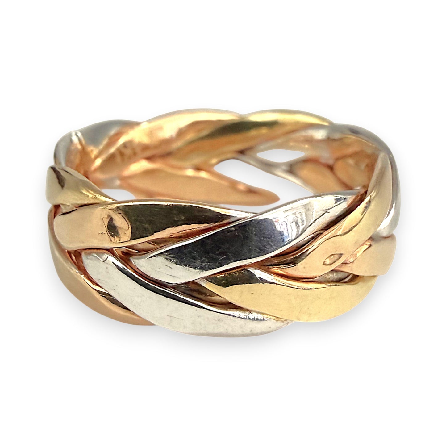 NZGD | 14ct Y/W Gold Two‑Tone Harmony Ring Size O