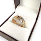 NZGD | 14ct Y/W Gold Two‑Tone Harmony Ring Size O