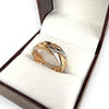 NZGD | 14ct Y/W Gold Two‑Tone Harmony Ring Size O