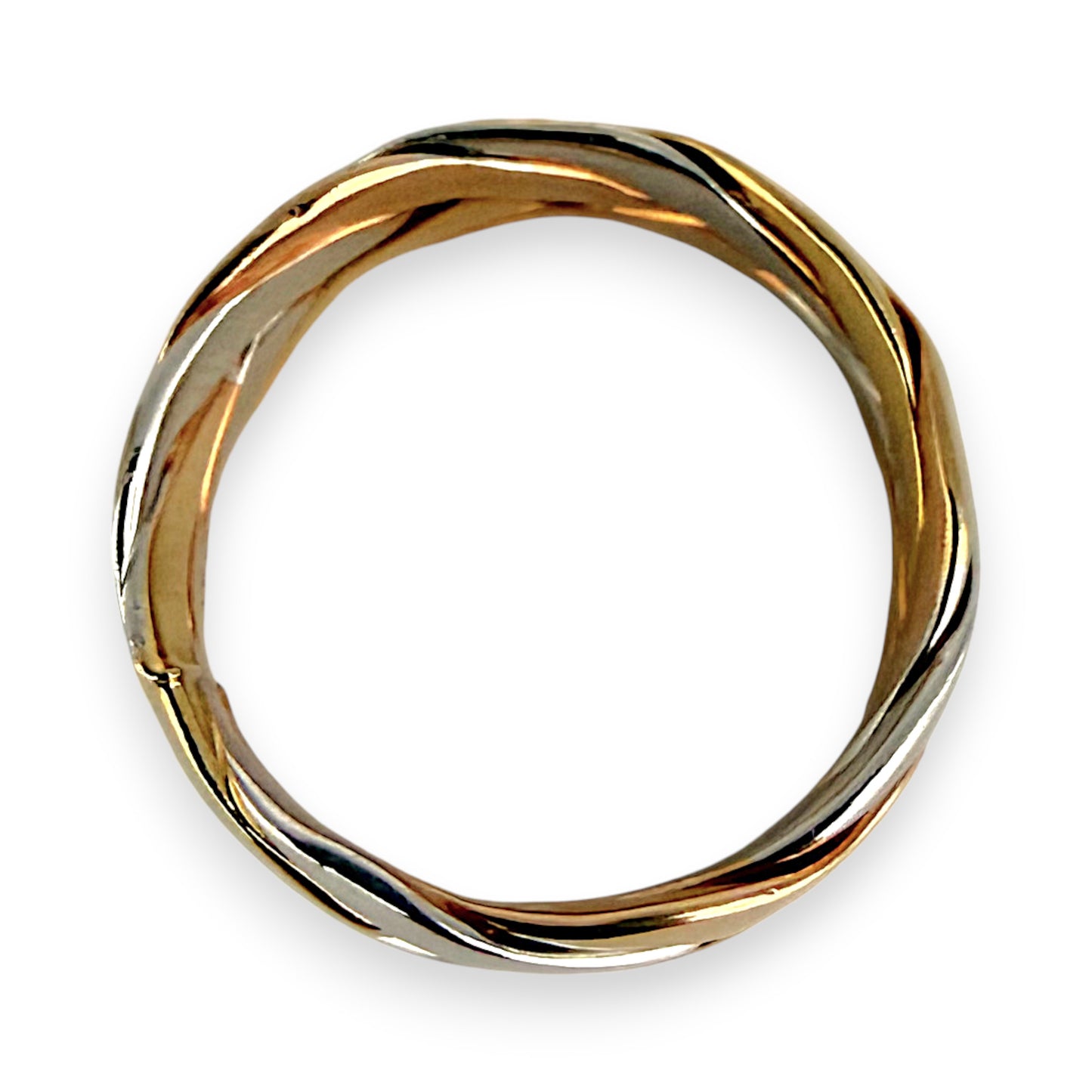NZGD | 14ct Y/W Gold Two‑Tone Harmony Ring Size O