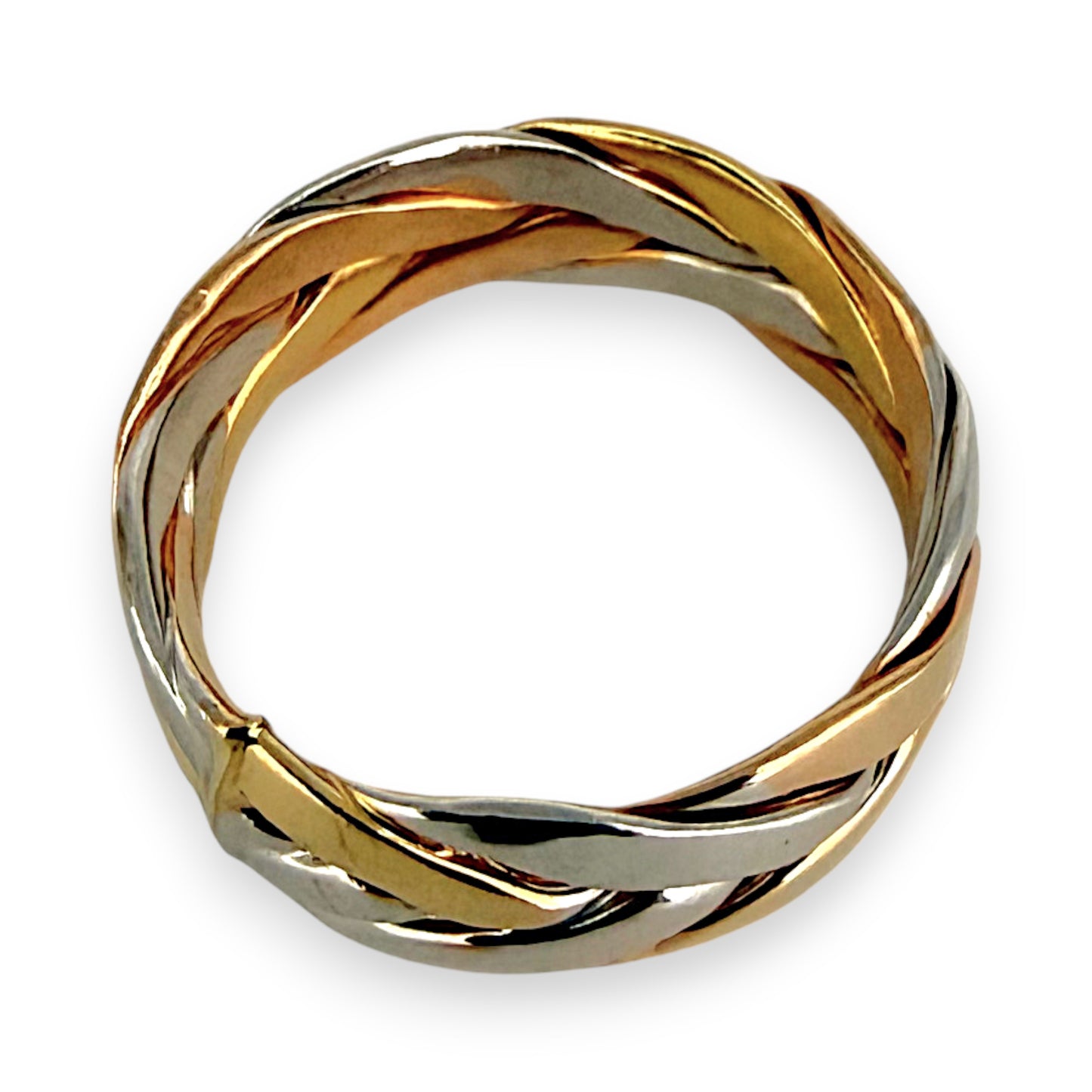 NZGD | 14ct Y/W Gold Two‑Tone Harmony Ring Size O