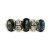 NZGD | 14ct R/W Gold Sapphire Trio Diamond Band Valuation $6,700