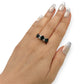 NZGD | 14ct R/W Gold Sapphire Trio Diamond Band Valuation $6,700