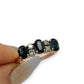 NZGD | 14ct R/W Gold Sapphire Trio Diamond Band Valuation $6,700