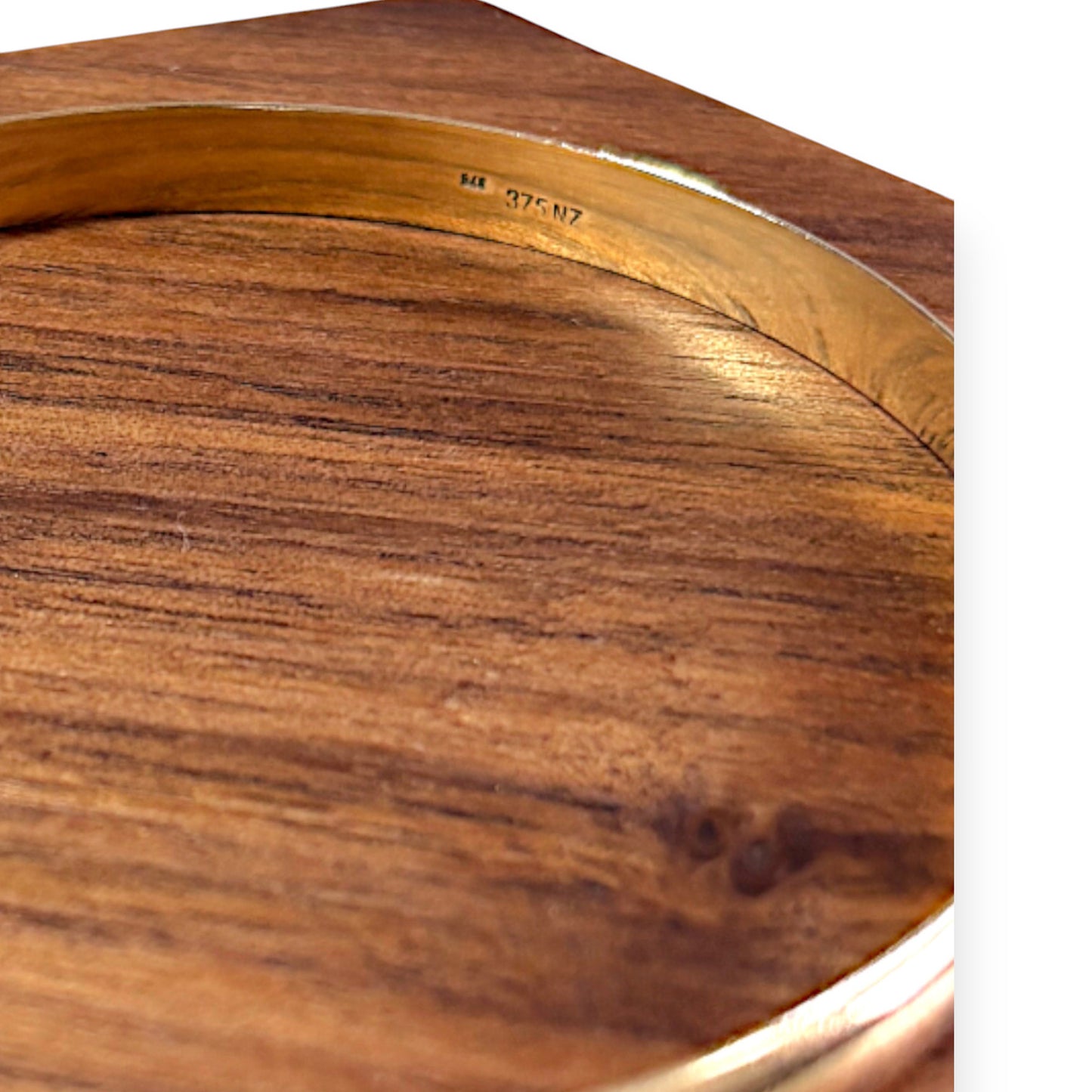 9ct Gold Solid Bangle Inner diameter 6.84cm, Valuation $4,500. R # 273