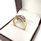 NZGD | 14ct Gold Majestic Lattice Ring Size Q