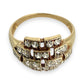 NZGD | 14ct Gold Majestic Lattice Ring Size Q