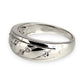 NZGD | 14ct White Gold Cascade Sparkle Band Ring Size O