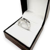 NZGD | 14ct White Gold Cascade Sparkle Band Ring Size O