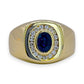 NZGD | 14ct Gold Sapphire Halo Cluster Ring Valuation $6,500